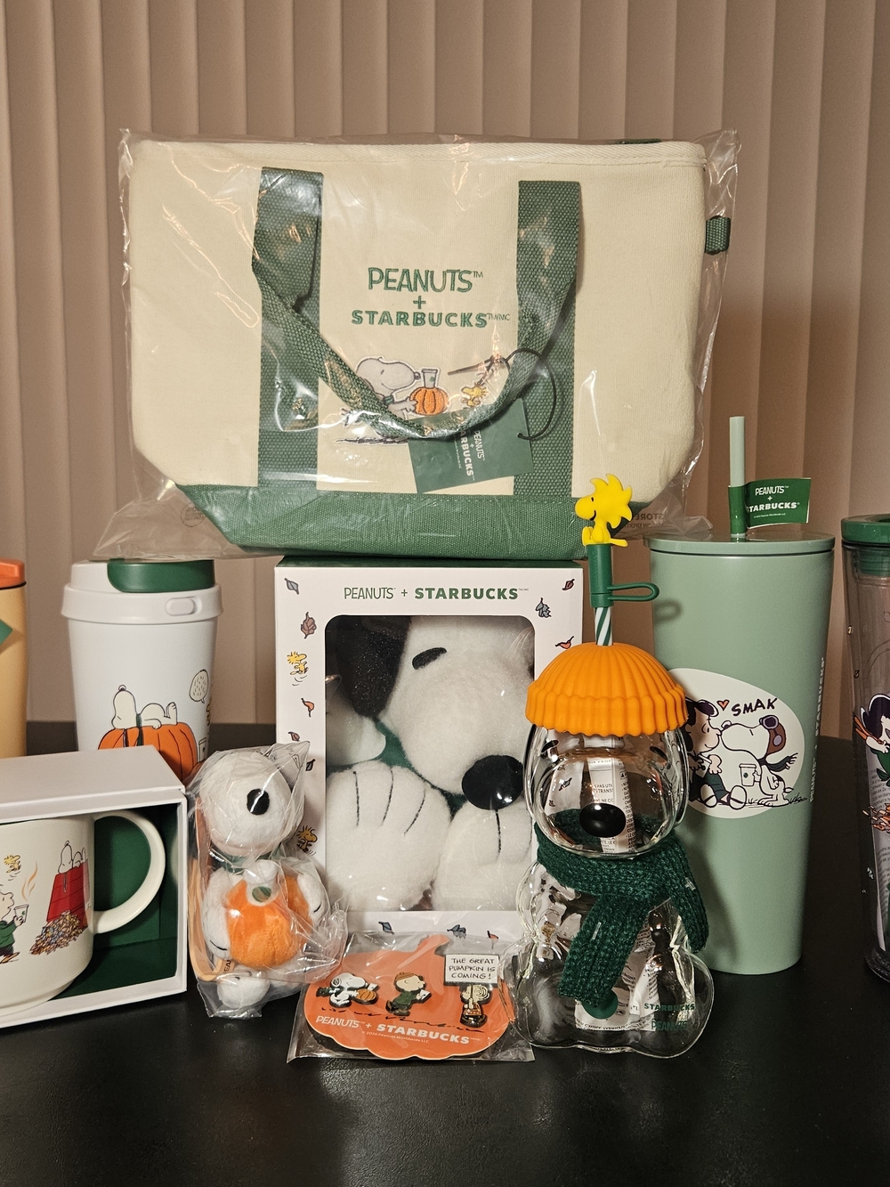 Peanuts x Starbucks Snoopy Collector Set - Cream & Green